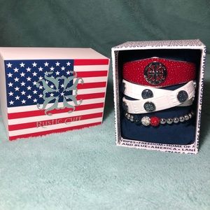 Patriotic Rustic Cuff set